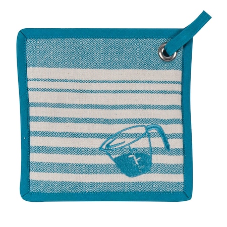 Kay Dee Kay Dee Teal Cotton Pot Holder R3212